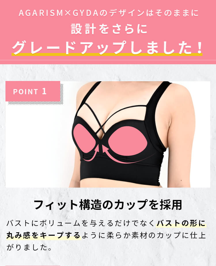 アップミースタイリングブラはお肉をケアする設計