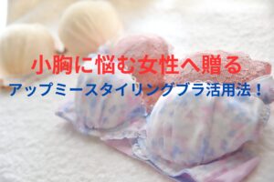 小胸に悩む女性へ贈るAGARISM×GYDA アップミースタイリングブラ活用法