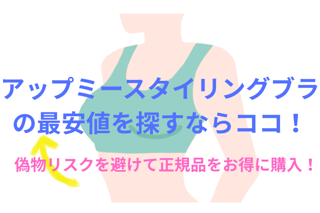 アップミースタイリングブラの最安値を探すならココ！偽物リスクを避けて正規品をお得に購入